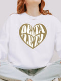 Sorority Sweatshirt Heart Design