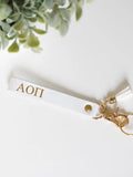 Sorority Leather Key Chain