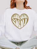 Sorority Sweatshirt Heart Design