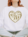 Sorority Sweatshirt Heart Design