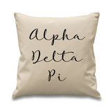 Sorority // Cursive Pillow