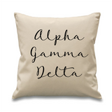 Sorority // Cursive Pillow