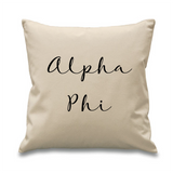 Sorority // Cursive Pillow