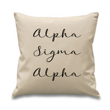 Sorority // Cursive Pillow