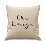 Sorority // Cursive Pillow