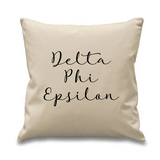 Sorority // Cursive Pillow