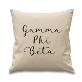 Sorority // Cursive Pillow