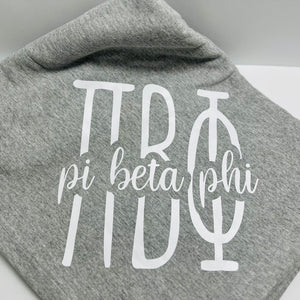 Bouteeka Sorority Sweatshirt Blanket