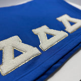 Greek Letter Chenille & Glitter Fleece Blanket