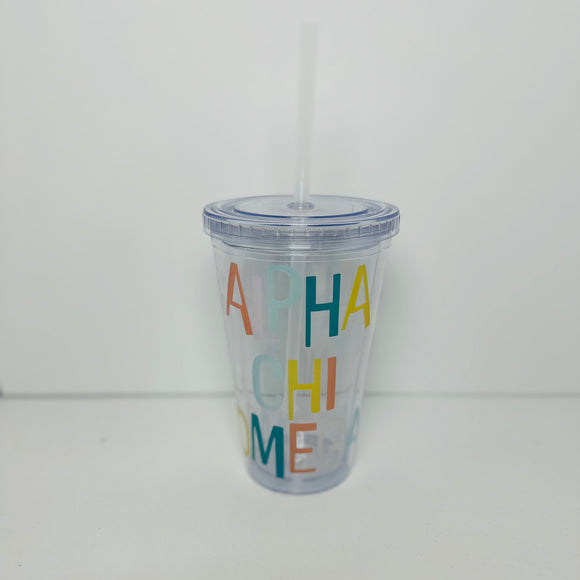 The Nudgewink Clear 16 oz Tumbler w/Straw