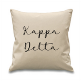 Sorority // Cursive Pillow