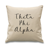 Sorority // Cursive Pillow