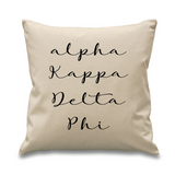 Sorority // Cursive Pillow