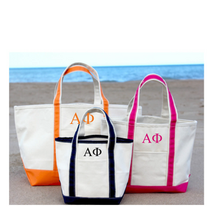 Sorority  Cotton Canvas Boat Tote  ($17.50-$31.50)