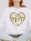 Sorority Sweatshirt Heart Design